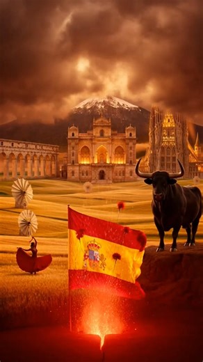 Spain Flag Coat Of Arms Has 5 Kingdoms Inside! 🇪🇸 #shorts #viral #spain