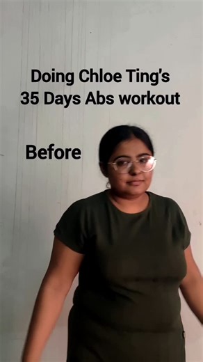 fitwithdimple | I did Chloe Ting's abs workout for 35 days Challenge Chloe Ting Chole ting workout Workout challenge Abs Abs workout Fitness Fitness... | Instagram