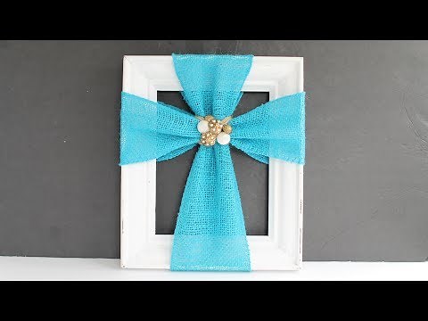 Cross Decor with Burlap