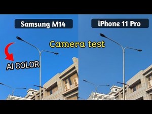 Samsung M14 Camera test vs iPhone 11 pro camera test