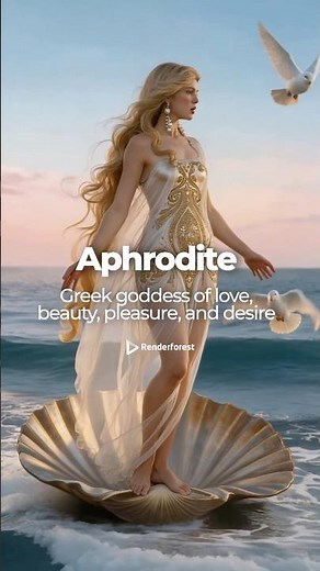 Strength. Wisdom. The power of goddesses, reimagined with Renderforest AI Video Generator ✨