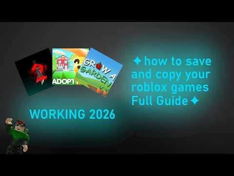 how to SAVE AND COPY your roblox games in 2026 EASY