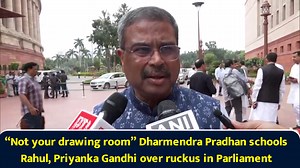 “Not your drawing room” Dharmendra Pradhan schools Rahul, Priyanka Gandhi over ruckus in Parliament