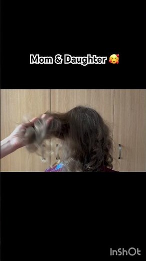 ASMR - Mom & Daughter ❤️ Brushing curls, hair play, relaxing video