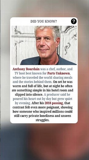 What Happened to Anthony Bourdain Behind the Cameras?