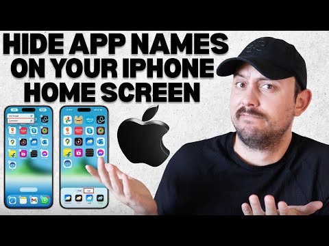 How to Hide App Names on iPhone | Clean Home Screen iOS Trick