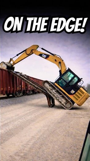 Excavator Driver Pulls Off the Impossible! 🔥 #skills #viral