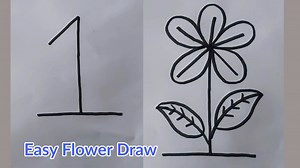 104K views · 1.8K reactions | Easy flower drawing step by step | Easy flower draw for kids | Priyanka creative guru | Facebook
