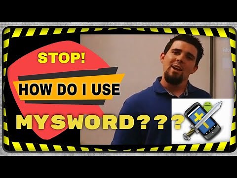 How to use the Mysword bible app
