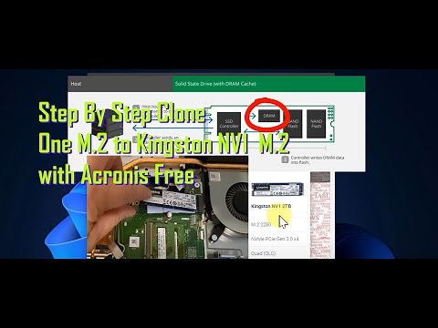 Step By Step Kingston NV1 M.2 SSD Drive Clone Acronis Free + Benchmark
