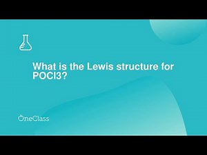 What is the Lewis structure for POCl3?