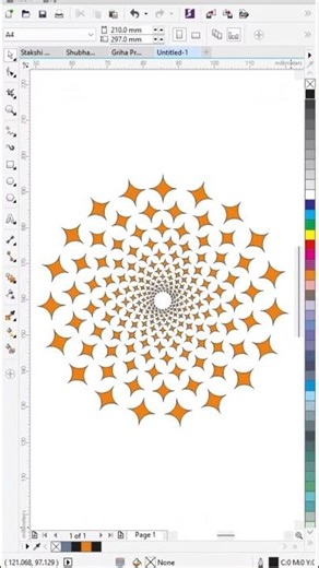 Coreldraw Design || Coreldraw tutorial || tips and tricks #shorts #youtubeshorts #coreldraw #trend