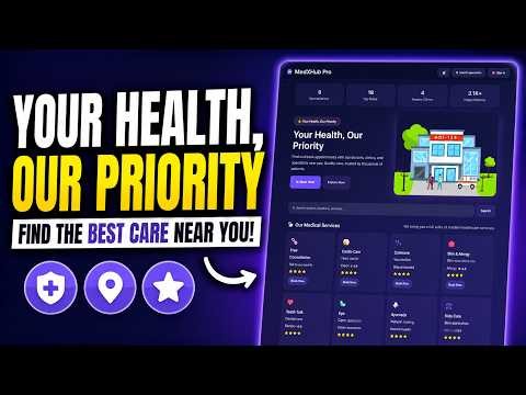 🏥 HealthHub Pro – Modern Hospital Management Website | HTML, CSS & JavaScript