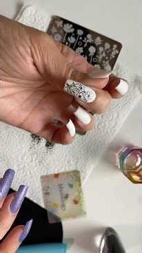 Testing SHEIN Stamping Plate | Colored Design with Markers #ytshorts #nailart