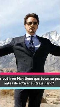 Why does Iron Man have to touch his chest before activating his nano suit? #IronMan