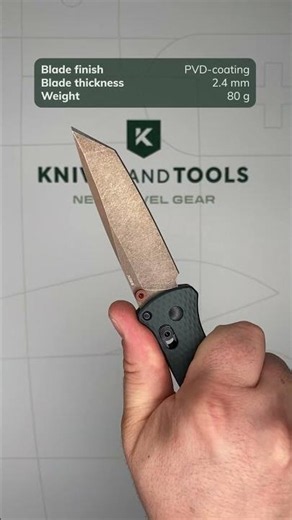 Benchmade Bailout 537FE 2601, Flat Dark Earth Battlewashed PVD CPM S90V, Taiga Aluminum pocket knife