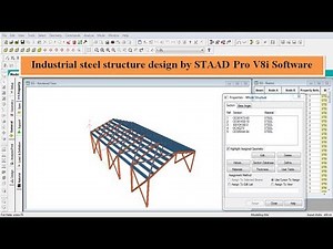 Industrial structure design by Staad Pro Software