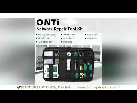 ONTi Network Tool Kit Professional Portable Ethernet Computer Maintenance LAN Cable Tester Crimper C
