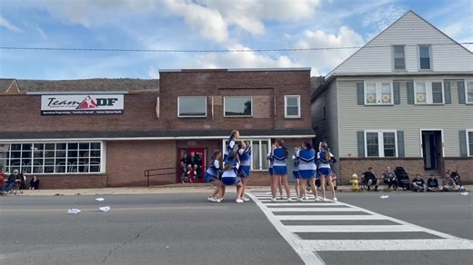 3.5K views · 57 reactions | Great performances from both the HS & JR cheerleading teams at the Halloween Parade. Fantastic job! 朗 This post features the JH Squad  #BomberPride | Palmerton High School & Jr High Cheerleading | Facebook