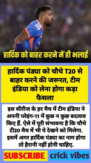 IND vs NZ: चौथे T20 से हार्दिक पंड्या बाहर? टीम इंडिया लेगी बड़ा फैसला!#shorts #cricketshorts #fypシ