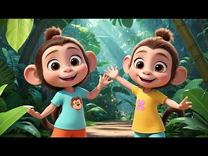 Happy Monkey Clap Clap Time | Fun Monkey Song for Kids | Silly Adventure Rhyme