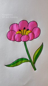 119K views · 1K reactions | Flower Drawing And Paitnign | Step By Step Drawing Tutorial | Rongdhonu Art and Drawing | Facebook