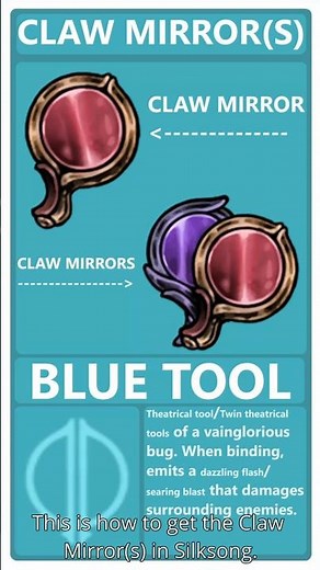 THIS IS HOW TO GET THE CLAW MIRROR(S) IN SILKSONG! #gaming #tutorial