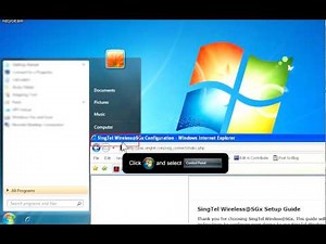 Wireless@SGx Seamless and Secure Access manual configuration for Windows 7