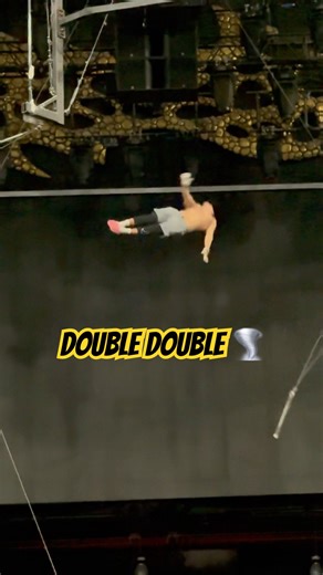 Double double 🌪️ #circus #acrobatics #gymnast #flyingtrapeze #aerial #cirque #tricks #цирк #трюки