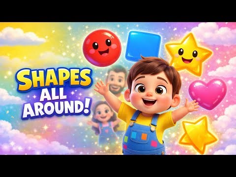 Shapes All Around! 🔷 Learn Shapes for Kids | Toddler Learning Song