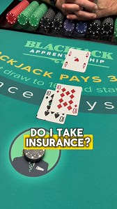 1M views · 2.5K reactions | When do you buy insurance? | Blackjack Apprenticeship | Blackjack Strategy & Card Counting | Facebook