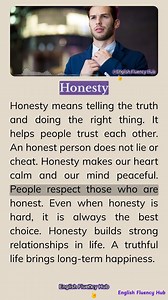 80K views · 1.5K reactions | English Reading & Listening Practice | Honesty | English Essay | English Fluency Hub | Facebook