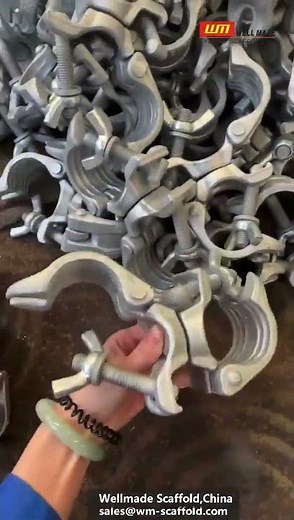 51mm Forged Swivel Coupler with Wing Nut - Double Scaffold Clamps 360 Degree Rotating - HDG