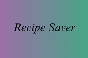 Recipe Saver