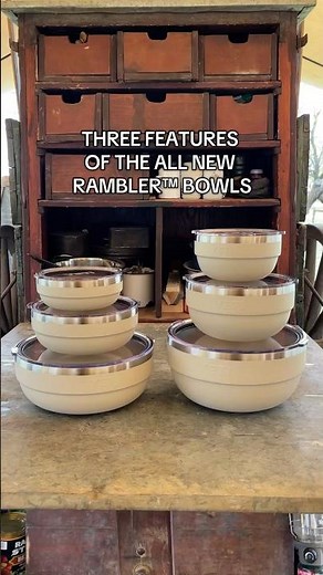 Hot or cold and built like no other. Dig into the new Rambler™ Bowls.