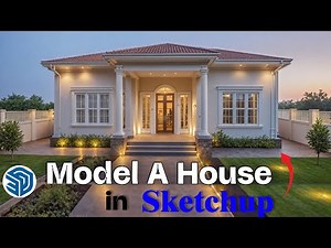 How to Model a Modern House in SketchUp | Free & Easy Modern Home Design Tutorial 2025