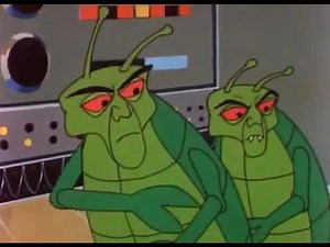 Classic Cartoon || 1967 Atom Man | Invasion Of The Beatle Men