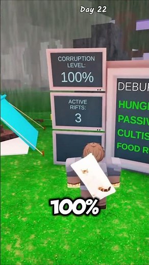 HOW TO SURVIVE 100% CORRUPTION in 99 NIGHTS IN THE FOREST #roblox #99nightintheforest #99nights