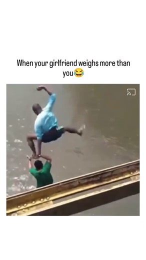 Decode fun.io on Instagram: "The post from @NoContextHumans shares a 7-second video of a couple holding hands and jumping from a boat into water, where poor timing causes the man to flail as he’s pulled in, amplifying the caption’s joke about the girlfriend’s weight overpowering him. Replies highlight the humor through physics references, like gravity misconceptions and momentum drag, with users noting the woman’s earlier jump unbalances the pair, leading to 53 replies and 36k views in under a d