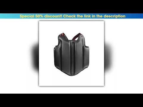 Sanda Chest Guard Taekwondo Karate PU Leather Open Chest Protector Training Competition Protective