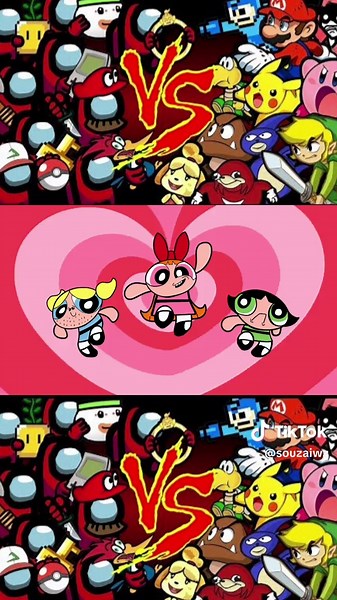 Mini Crewmate vs Powerpuff Girls: An Among Us Showdown