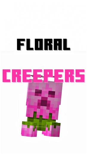 Floral Creepers texture pack for java #minecraft #minecraftjava #resourcepacks #texturepack #free