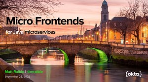 Micro Frontends for Java Microservices - Dublin JUG 2022
