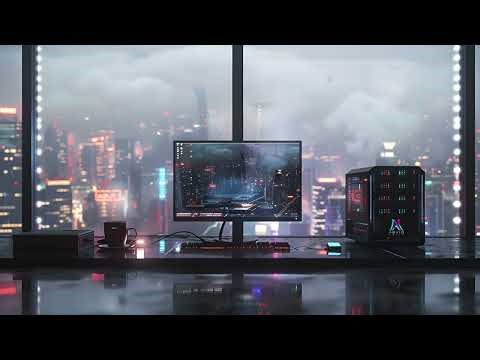 Cyberpunk Focus Synthwave ⚡ Deep Work Coding Music | 1H+