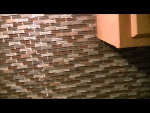 How To Install Tile Backsplash...mosaic glass