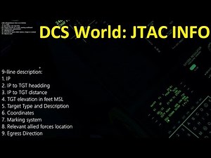DCS World: JTAC setup and communication text guide