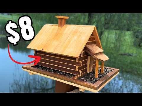 Easy DIY Cabin Bird Feeder Anyone Can Make!