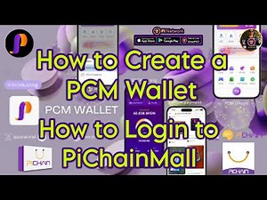 How to Create a PCM Wallet & Merge | How to Login to PiChainMall Marketplace thru the Pi Browser App