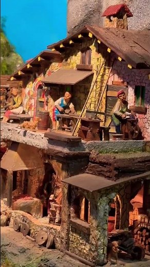 Animated Nativity Scene #shorts 🇮🇹