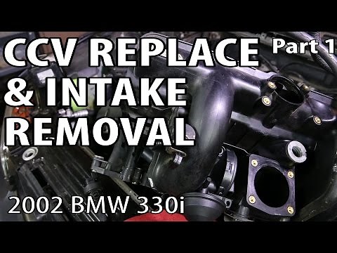 BMW 330i 325i E46 CCV Replace & Intake Removal DIY (Part 1) - See It Clearly! P0171 P0174 Repair